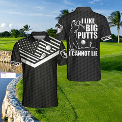 I Like Big Putts I Cannot Lie Custom Polo Shirt - Hyperfavor