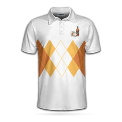 I Like Golf And Bourbon And Maybe 3 People Polo Shirt, Plaid Pattern Drinking Golf Shirt For Male Players - Hyperfavor
