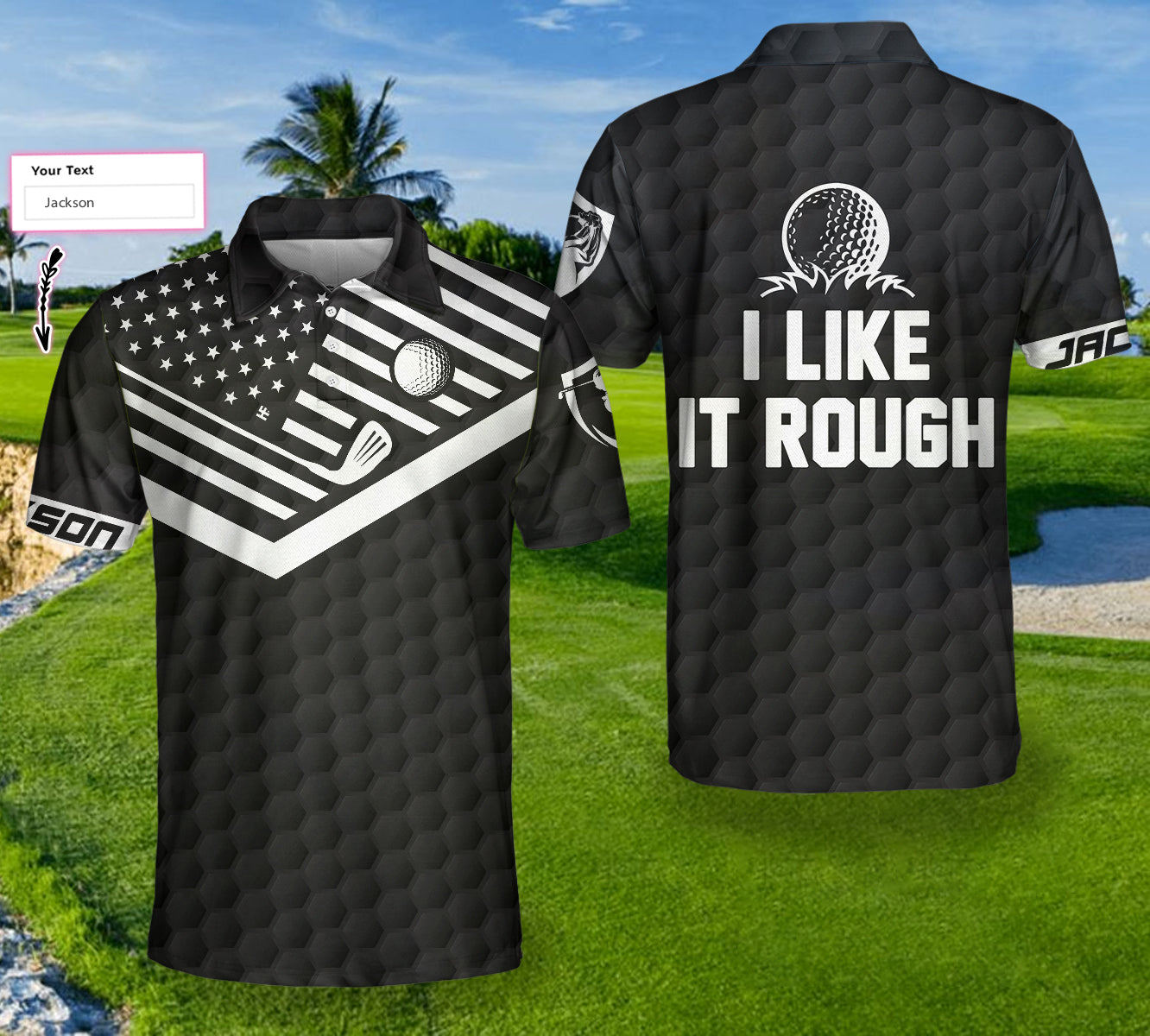 I Like It Rough Custom Polo Shirt - Hyperfavor