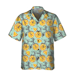 I Love Cycling And Orange Hawaiian Shirt, Bicycle Shirt For Men & Women, Best Gift For Bikers - Hyperfavor
