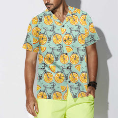 I Love Cycling And Orange Hawaiian Shirt, Bicycle Shirt For Men & Women, Best Gift For Bikers - Hyperfavor