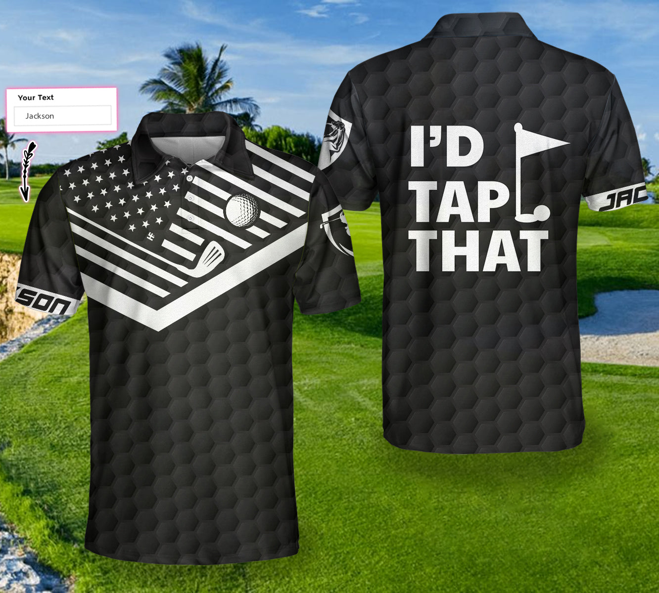 I'd Tap That Golf Custom Polo Shirt - Hyperfavor