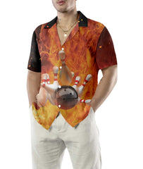 I'm A Bowling Beast Hawaiian Shirt, Flame Pattern Bowling Shirt, Best Gift For Bowling Players - Hyperfavor