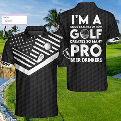 I'm A Golf Pro Ver2 Custom Polo Shirt - Hyperfavor