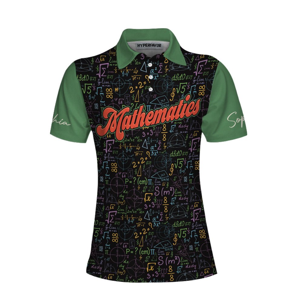 I'm A Math Teacher I'm Always Right Custom Short Sleeve Women Polo Shirt - Hyperfavor