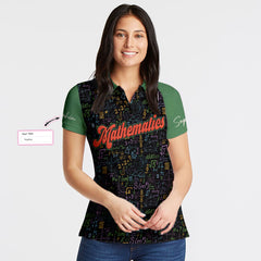 I'm A Math Teacher I'm Always Right Custom Short Sleeve Women Polo Shirt - Hyperfavor