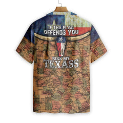 If The Flag Offends You Kiss My Texass EZ24 0903 Hawaiian Shirt - Hyperfavor