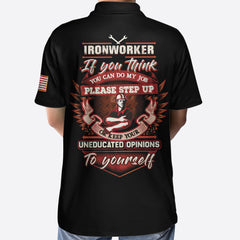 Ironworker Proud Skull Polo Shirt - Hyperfavor