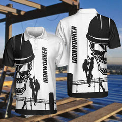 Ironworker Skull EZ16 3103 Polo Shirt - Hyperfavor