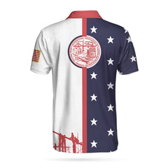 Ironworker USA Flag EZ16 3103 Custom Polo Shirt - Hyperfavor