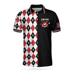 It Takes A Lot Of Balls Red Black And White Pattern EZ24 1104 Polo Shirt - Hyperfavor