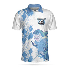Jawsome Golfer Shark Golf V2 Polo Shirt - Hyperfavor