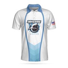 Jawsome Golfer Shark Golf V3 Polo Shirt - Hyperfavor