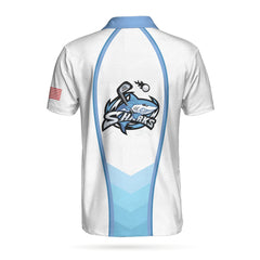 Jawsome Golfer Shark Golf V3 Polo Shirt - Hyperfavor