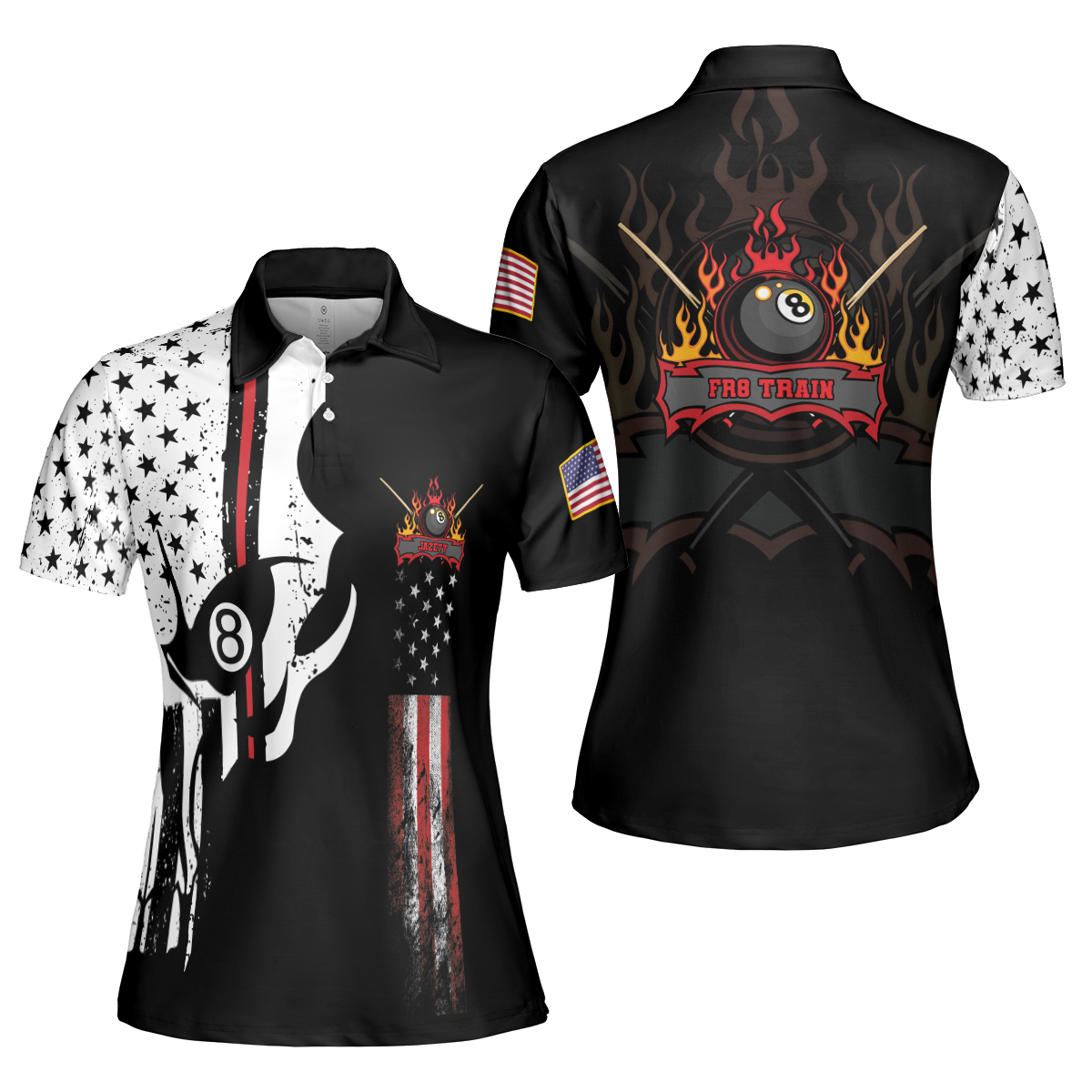 Jazett Shivers Custom Short Sleeve Women Polo Shirt - Hyperfavor