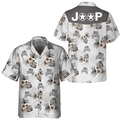 Jeep And Hibiscus Pattern Hawaiian Shirt, Tropical Jeep Shirt For Men & Women - Hyperfavor