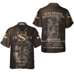 Jesus Is My Savior Hawaiian Shirt, Best Gift For Christains - Hyperfavor