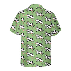 Jumping Cow Hawaiian Shirt, Cow Shirt For Men & Women, Funny Cow Print Shirt - Hyperfavor