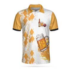 Just Another Beer Drinker With Bowling Addiction Polo Shirt - Hyperfavor