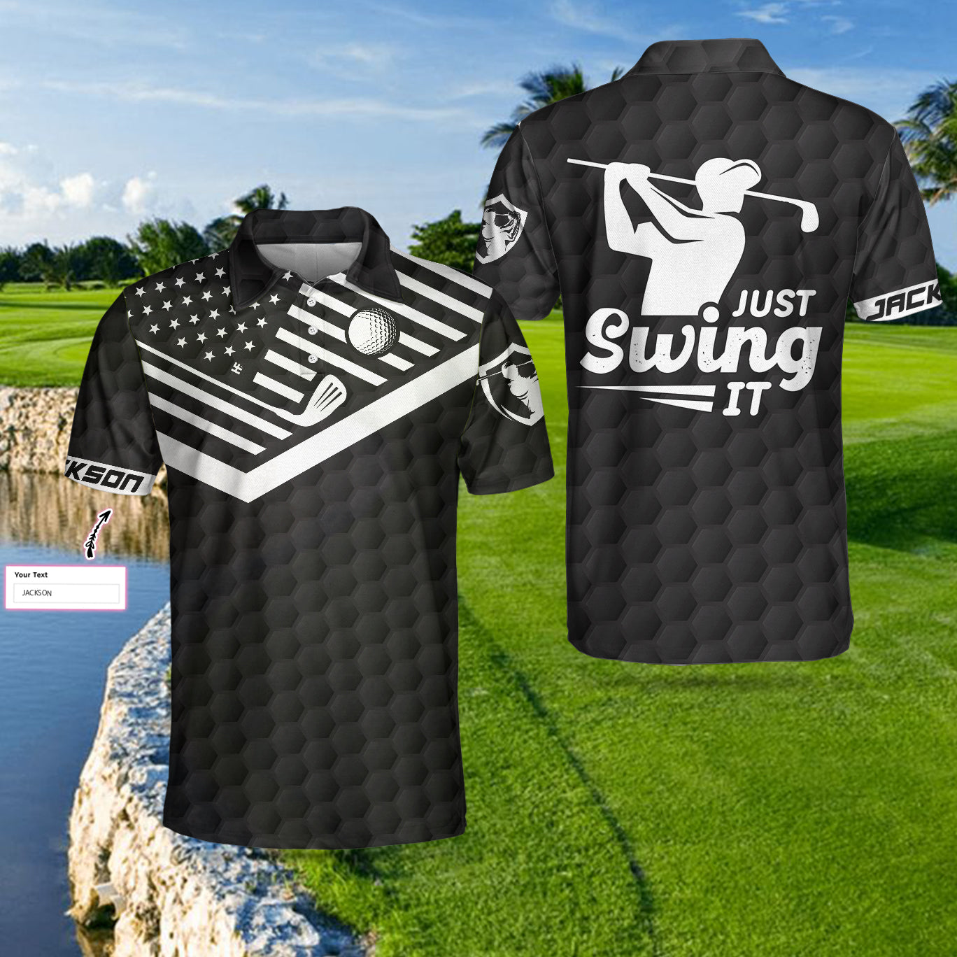 Just Swing It golf Custom Polo Shirt - Hyperfavor