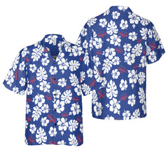 Karina Hernandez Navy Blue Hawaiian Shirt - Hyperfavor