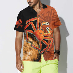 King Crab Hawaiian Shirt, Cool Crab Shirt For Men, King Crab Gift - Hyperfavor