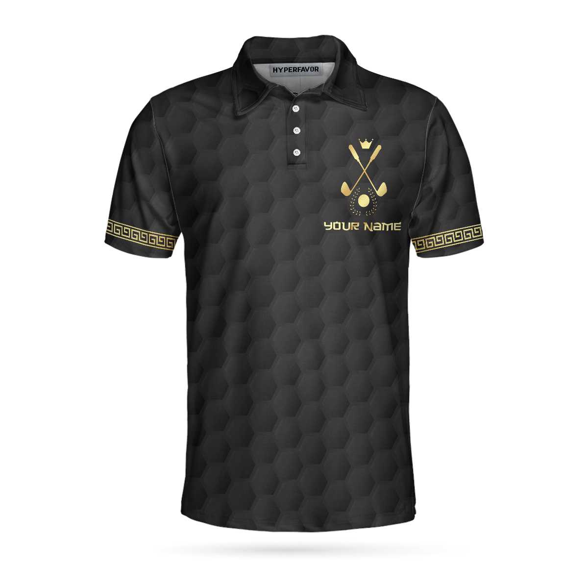 King Of Golf Custom Polo Shirt, Crown Royal Golf Polo Shirt For Men, Meaningful Golf Gift For Golfers - Hyperfavor