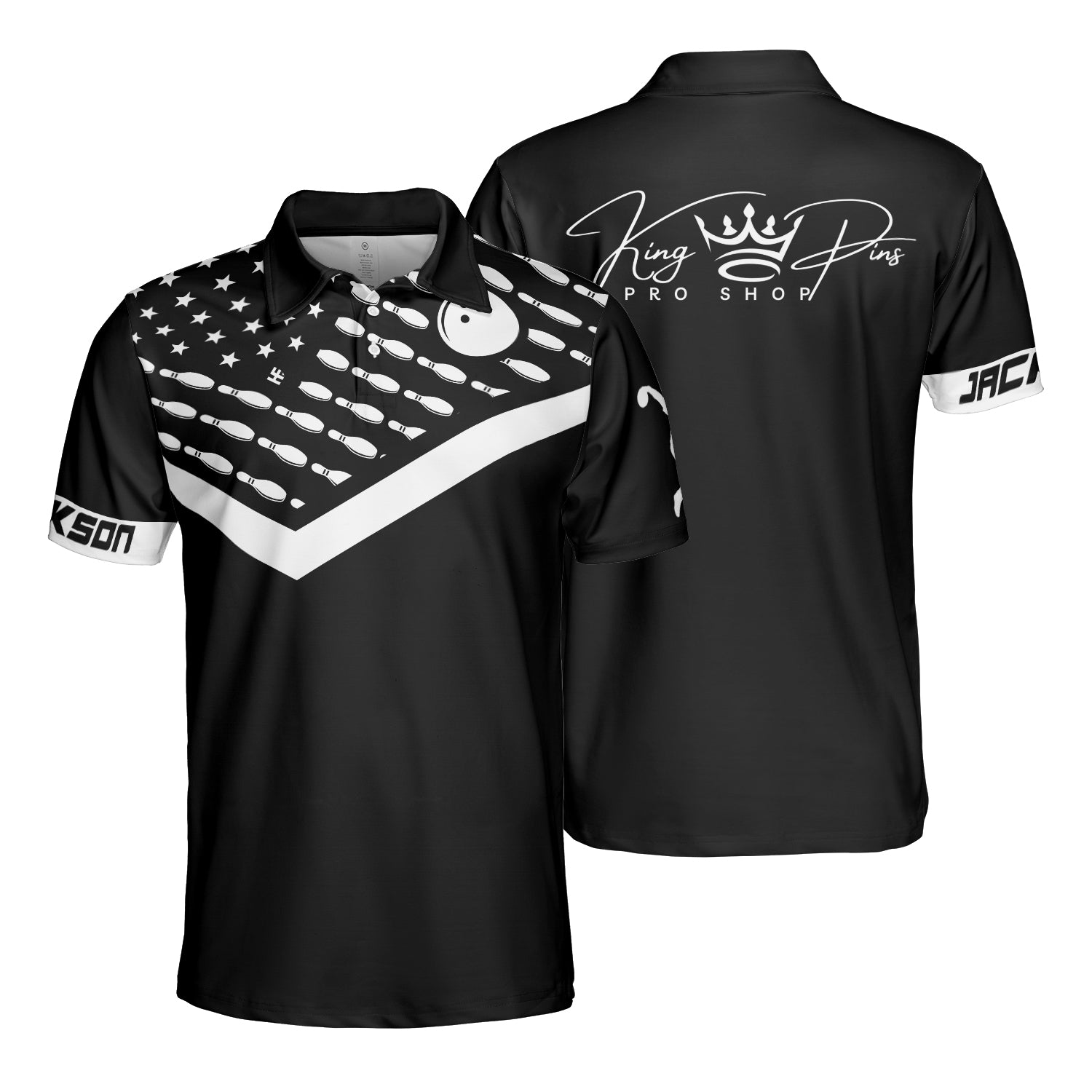 King Pins Pro Shop Custom Polo Shirt - Hyperfavor