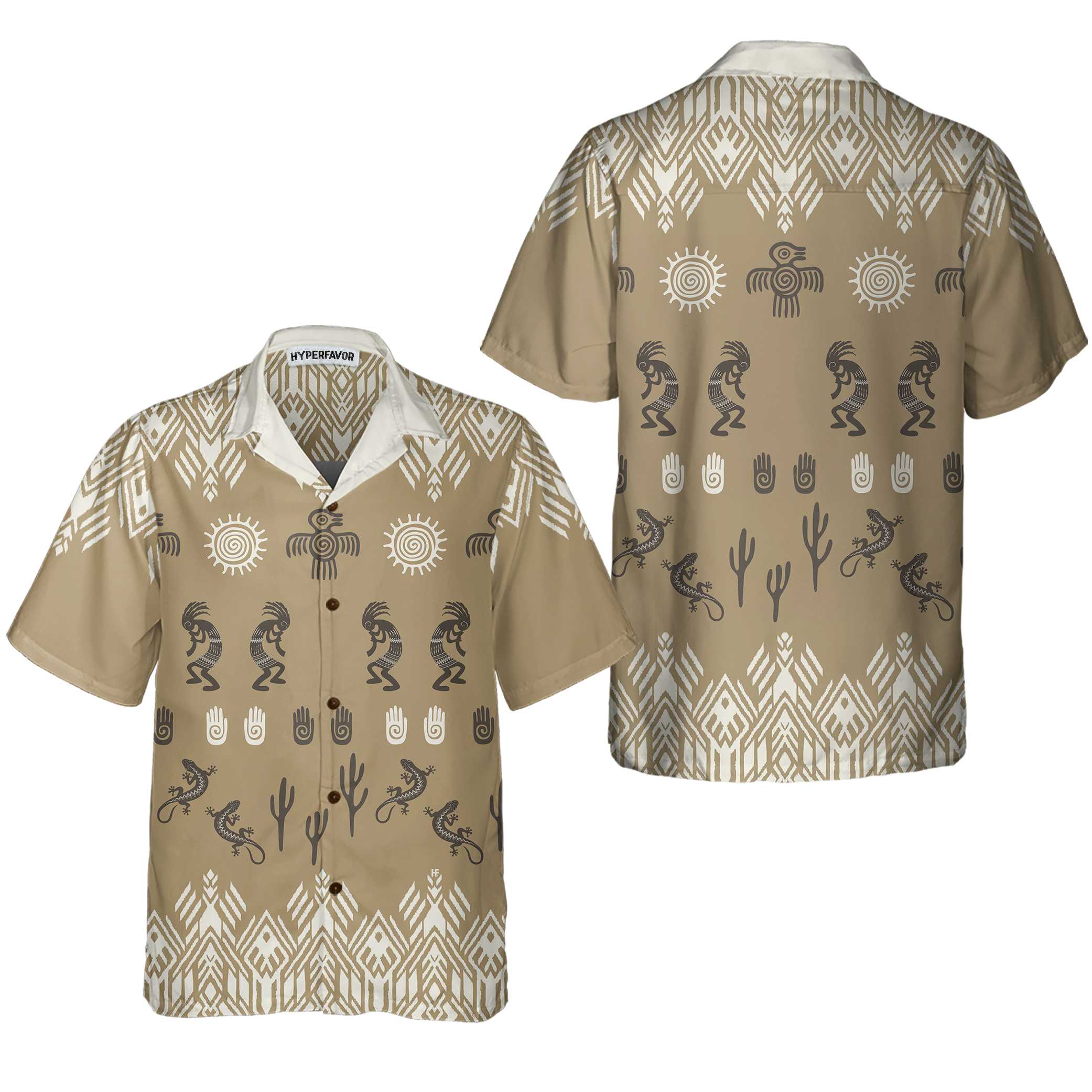 Kokopelli Native American Hawaiian Shirt, Unique Native American Gift - Hyperfavor