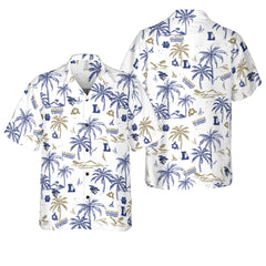 La Salle Swimming And Diving Logo White Version Hawaiian Shirt - Hyperfavor