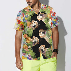 Labrador Retriever Aloha Hawaiian Shirt, Funny Yellow Labrador Shirt For Men & Women - Hyperfavor