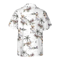 Labrador Retriever Tropical Pattern Dog Hawaiian Shirt, Labrador Retriever Dog Shirt For Men And Women, Best Gift For Labrador Lover - Hyperfavor