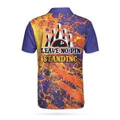 Leave No Pin Standing Bowling Polo Shirt - Hyperfavor