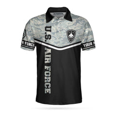 Less Than 1% Of Americans Have Ever Seen The Sunset From A U.S.A.F Aircraft Custom Polo Shirt, Veteran Shirt For Men - Hyperfavor