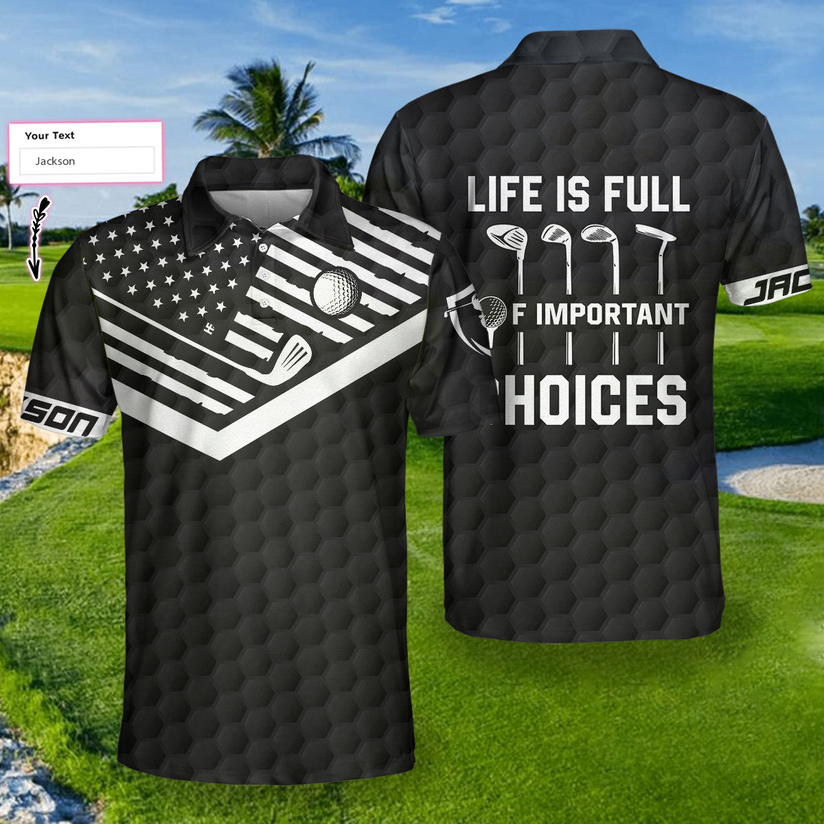 Life Is Full Of Important Choices Custom Polo Shirt - Hyperfavor