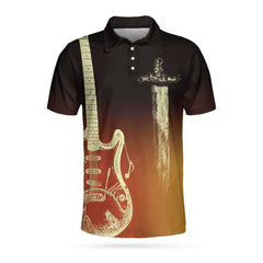 Live Rock And Roll Music Guitar Polo Shirt - Hyperfavor