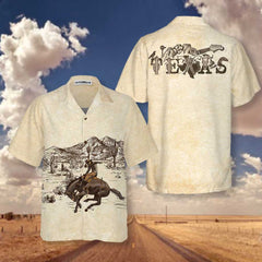 Lone Star State Cowboy Texas Hawaiian Shirt, Vinatge Texas Shirt For Texas Lovers - Hyperfavor