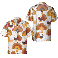 Lots Of Turkeys Thanksgiving Hawaiian Shirt, Thanksgiving Gobble Shirt, Gift For Thanksgiving Day - Hyperfavor