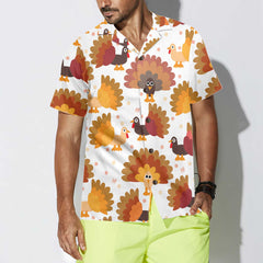 Lots Of Turkeys Thanksgiving Hawaiian Shirt, Thanksgiving Gobble Shirt, Gift For Thanksgiving Day - Hyperfavor