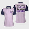 Lupus Picked The Wrong Girl Lupus Awareness Polo Shirt - Hyperfavor