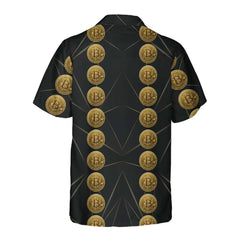 Luxury Golden Bitcoin Hawaiian Shirt, Unique Bitcoin Shirt For Men & Women - Hyperfavor
