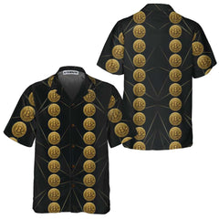 Luxury Golden Bitcoin Hawaiian Shirt, Unique Bitcoin Shirt For Men & Women - Hyperfavor