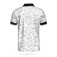 MILF Man I Love Fishing Funny Fishing Gears All Over Print Polo Shirt - Hyperfavor