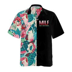 Man I Love Florida Hawaiian Shirt, Tropical Pattern Florida Shirt - Hyperfavor
