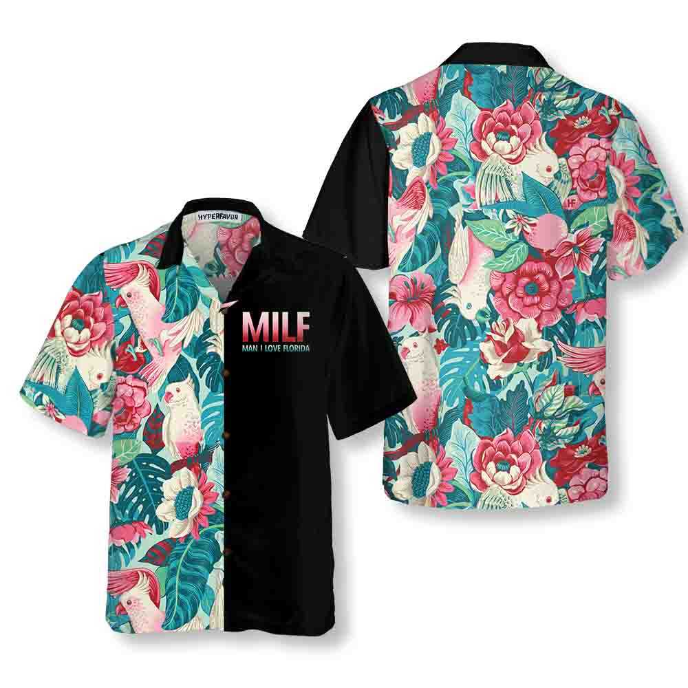 Man I Love Florida Hawaiian Shirt, Tropical Pattern Florida Shirt - Hyperfavor