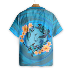 Marquesas Islands Blue Plumeria Animal Tattoo EZ05 0207 Hawaiian Shirt - Hyperfavor