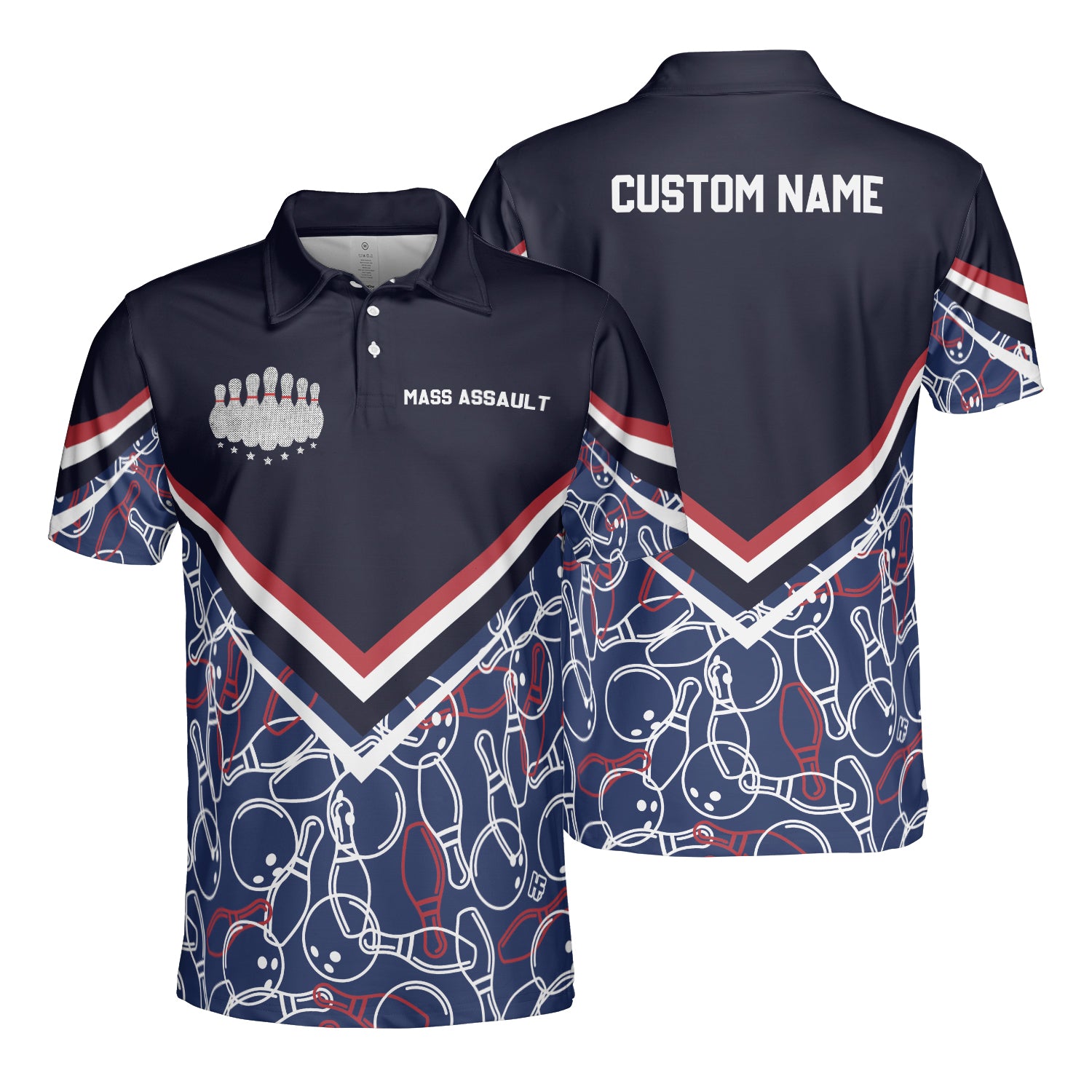 Mass Assault Custom Polo Shirt - Hyperfavor