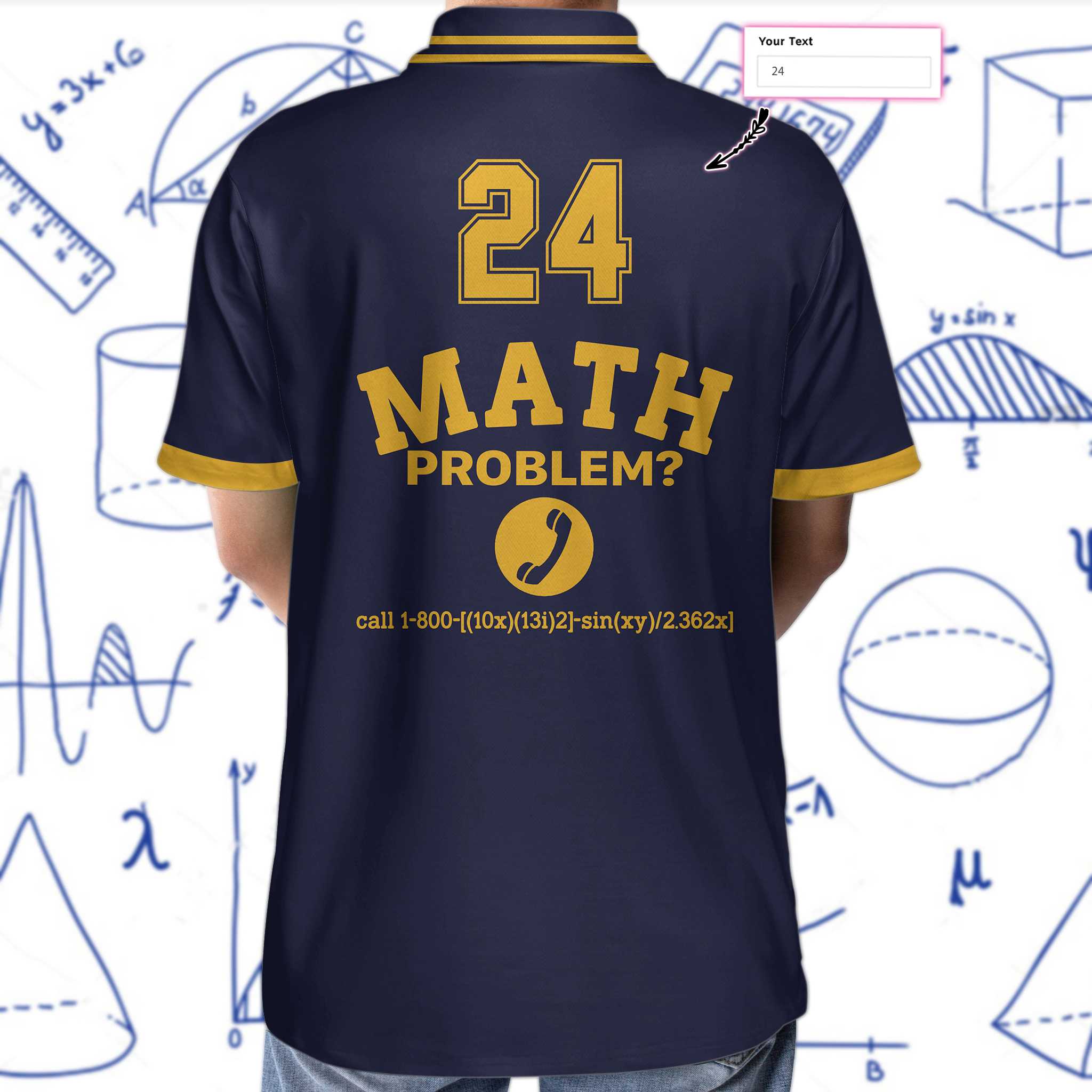 Math Holic Custom Polo Shirt - Hyperfavor