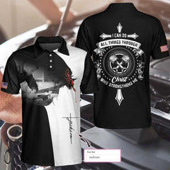 Mechanic I Can Do All Things Custom Polo Shirt - Hyperfavor