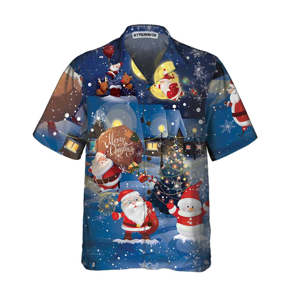 Merry Christmas Santa & Gifts Hawaiian Shirt, Funny Santa Claus Shirt, Best Gift For Christmas - Hyperfavor